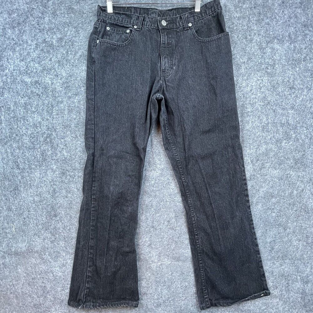 Vintage Jordache Jeans Womens 13/14‎ Black Straight Boot Authentic Jeanswear